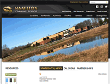 Tablet Screenshot of hamiltonschools.us